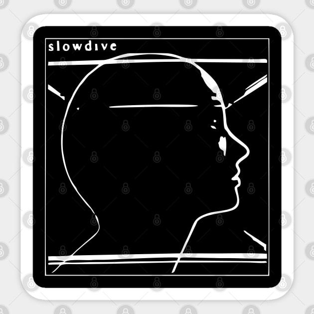 Slowdive Sticker by Sassy The Line Art